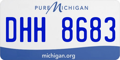 MI license plate DHH8683