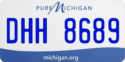 MI license plate DHH8689