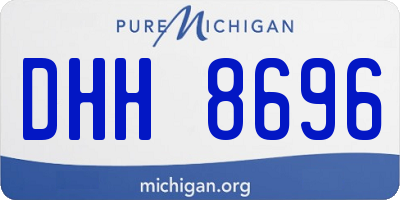 MI license plate DHH8696