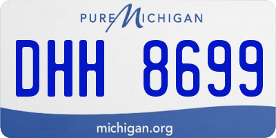 MI license plate DHH8699