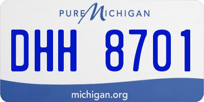 MI license plate DHH8701