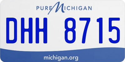 MI license plate DHH8715