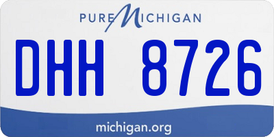 MI license plate DHH8726