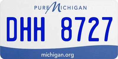 MI license plate DHH8727