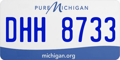MI license plate DHH8733