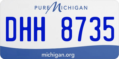 MI license plate DHH8735