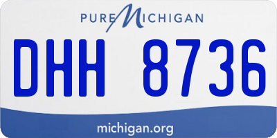 MI license plate DHH8736