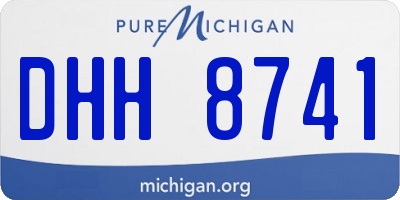 MI license plate DHH8741