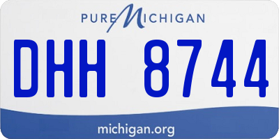 MI license plate DHH8744