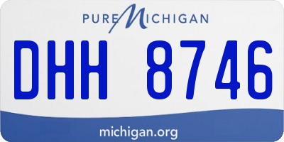 MI license plate DHH8746