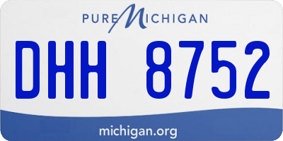 MI license plate DHH8752
