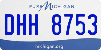 MI license plate DHH8753