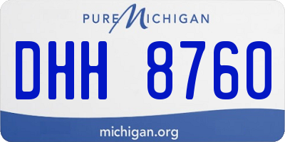 MI license plate DHH8760