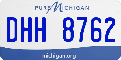 MI license plate DHH8762