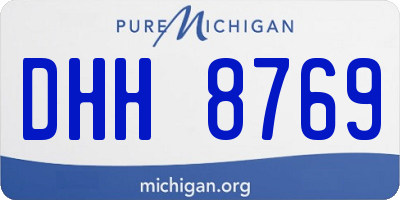 MI license plate DHH8769
