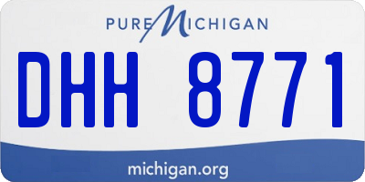 MI license plate DHH8771
