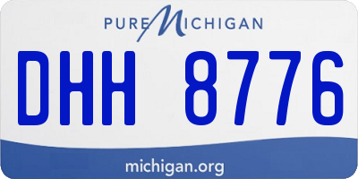 MI license plate DHH8776