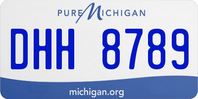 MI license plate DHH8789