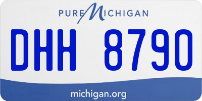MI license plate DHH8790