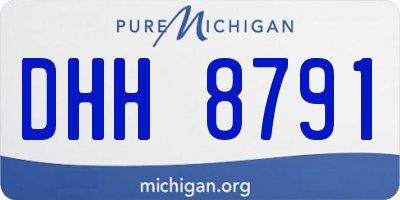 MI license plate DHH8791