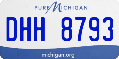 MI license plate DHH8793