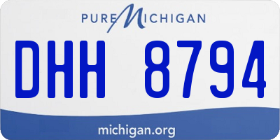 MI license plate DHH8794