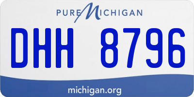 MI license plate DHH8796