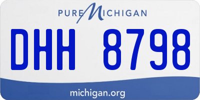 MI license plate DHH8798
