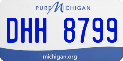 MI license plate DHH8799