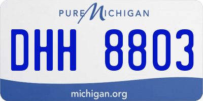 MI license plate DHH8803