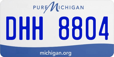 MI license plate DHH8804