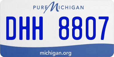 MI license plate DHH8807