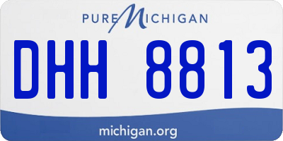 MI license plate DHH8813