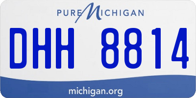 MI license plate DHH8814