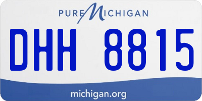 MI license plate DHH8815