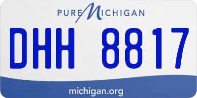 MI license plate DHH8817