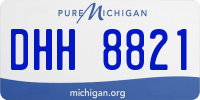 MI license plate DHH8821