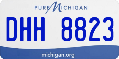 MI license plate DHH8823