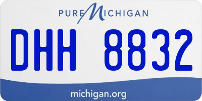 MI license plate DHH8832