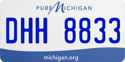 MI license plate DHH8833