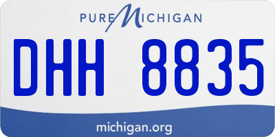MI license plate DHH8835