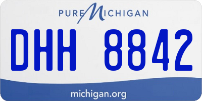 MI license plate DHH8842