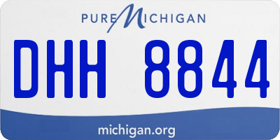 MI license plate DHH8844