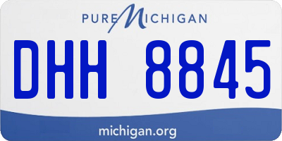 MI license plate DHH8845