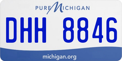 MI license plate DHH8846