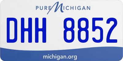 MI license plate DHH8852