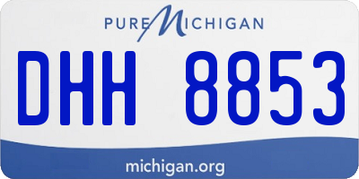 MI license plate DHH8853