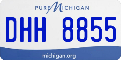 MI license plate DHH8855