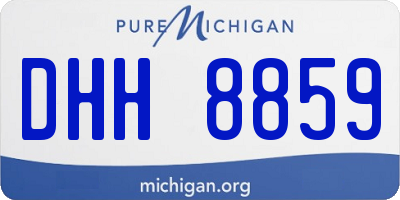 MI license plate DHH8859