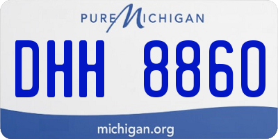 MI license plate DHH8860